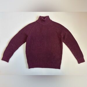 L.L. Bean Rich Plum Turtleneck Sweater